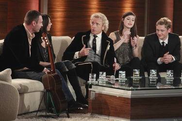 Vitali Klitschko mit Gattin  Natalia, Thomas Gottschalk, Lena Meyer-Landrut, Matthias Schweighöfer