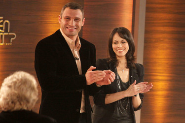 Vitali Klitschko mit Ehefrau Natalia