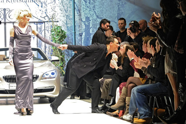 Guido Maria Kretschmer mit Model, Alexandra Maria Lara