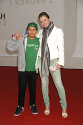 Anne-Sophie Briest mit Sohn Jahmar