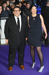 Nick Frost mit Begleitung