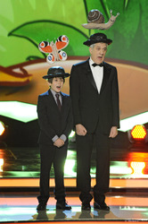 Ilja Richter mit Sohn Kolja Richter