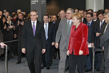 Martin Jetter, Samuel Palmisano, Angela Merkel
