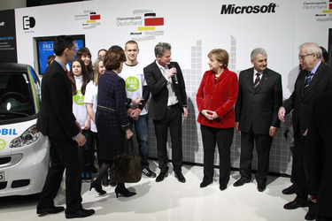 Ralph Haupter, Angela Merkel, Binali Yildirim