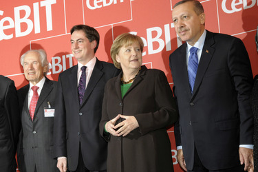 August-Wilhelm Scheer, David McAllister, Angela Merkel, Recep Tayyip Erdogan