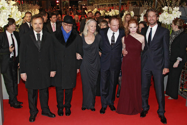 Franco Nero, Dieter Kosslick, Vanessa Redgrave, Ralph Fiennes, Jessica Castain, Gerard Butler