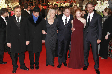 Franco Nero, Dieter Kosslick, Vanessa Redgrave, Ralph Fiennes, Jessica Castain, Gerard Butler