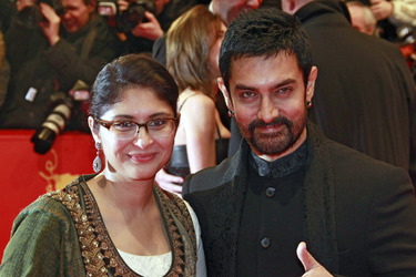 Aamir Khan mit Gattin Kiran Rao