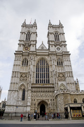 Westminster Abbey Eingang durch den das Paar nach der Trauung gehen wird / Westminster Abbey, entrance that William and Kate will leave after being married