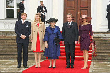 Willem-Alexander von Oranien-Nassau, Bettina Wulff, Königin Beatrix, Christian Wulff, Maxima Zorreguieta