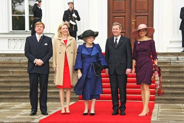Willem-Alexander von Oranien-Nassau, Bettina Wulff, Königin Beatrix, Christian Wulff, Maxima Zorreguieta