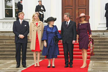 Willem-Alexander von Oranien-Nassau, Bettina Wulff, Königin Beatrix, Christian Wulff, Maxima Zorreguieta