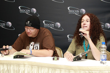 Claudia Kern mit Co-Leser Tom