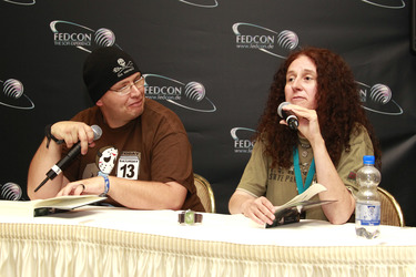 Claudia Kern mit Co-Leser Tom