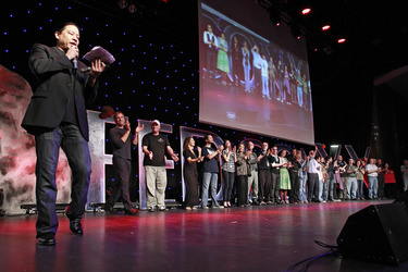 Garrett Wang mit den FedCon Stargästen