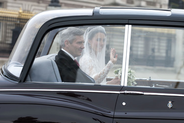 Kate Middleton mit ihrem Vater Michael