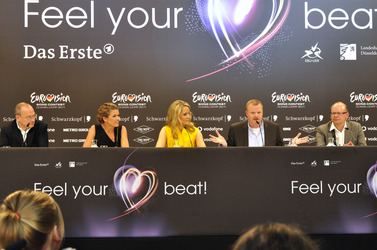 Thomas Schreiber, Anke Engelke, Judith Rakers, Stefan Raab, Jörg Grabosch