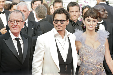 Geoffrey Rush, Johnny Depp, Penélope Cruz
