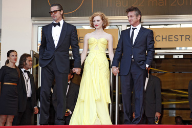 Brad Pitt, Jessica Chastain, Sean Penn