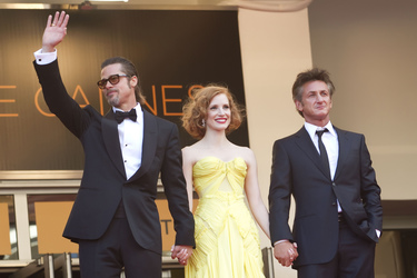 Brad Pitt, Jessica Chastain, Sean Penn