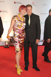 Kati Wilhelm mit Freund Andreas Emslander