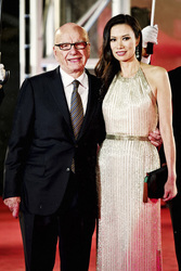 Rupert Murdoch mit Gattin Wendi Deng Murdoch