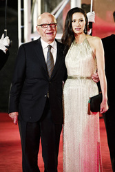 Rupert Murdoch mit Gattin Wendi Deng Murdoch