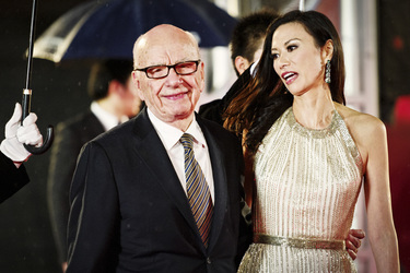Rupert Murdoch mit Gattin Wendi Deng Murdoch