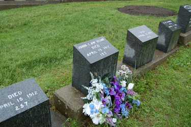Fairfield Friedhof mit den Gräbern von Titanic Opfern