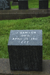 Fairfield Friedhof mit den Gräbern von Titanic Opfern