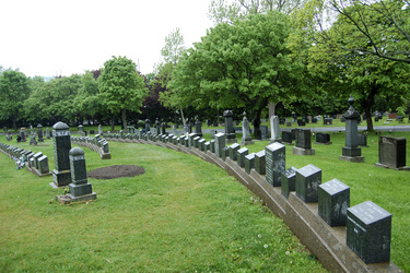 Fairfield Friedhof mit den Gräbern von Titanic Opfern