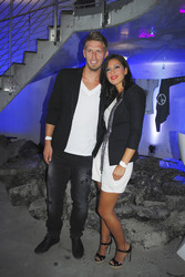 Aaron Hunt mit Freundin Semra