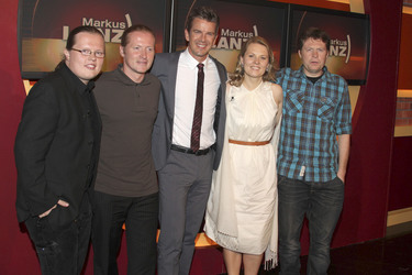 Joey Kelly, Jimmy Kelly, Patricia Kelly, Angelo Kelly (The Kelly Family) mit Markus Lanz