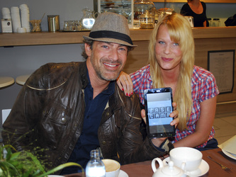 Gedeon Burkhard mit Freundin Anika Bormann