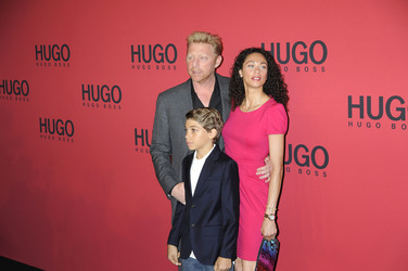 Boris Becker mit Ehefrau Lilly und Sohn Elias