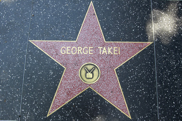 Stern von George Takei auf dem Hollywood Walk of Fame