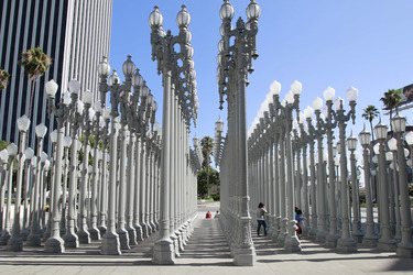 Urban Light Sculpture vor dem LACMA
