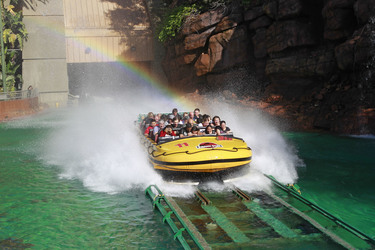 Jurassic Park Ride in den Universal Studios Hollywood