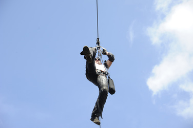 Die Stuntshow im Vulkan