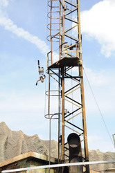 Die Stuntshow im Vulkan