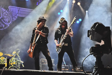 Philip 'Wizzo' Campbell , Ian 'Lemmy' Kilmister (Motörhead)