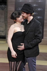 Tino Mewes mit Gattin Jamila Saab