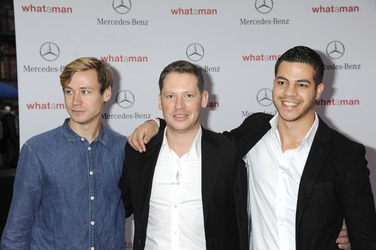David Kross, Marco Kreuzpaintner mit Ehemann Gilardi
