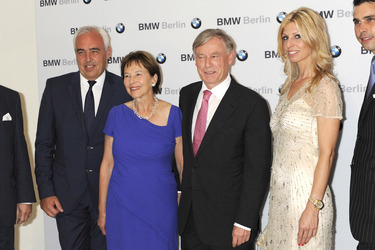 Hans-Reiner Schröder, Horst Köhler mit Gattin Eva Luise, Katharina Schröder