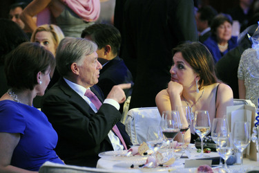 Horst Köhler mit Gattin Eva Luise, Marina Gedeck