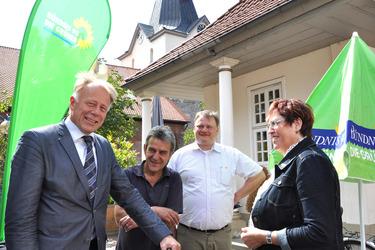 Jürgen Trittin, Albert Schott mit Wirt Christian Nehring