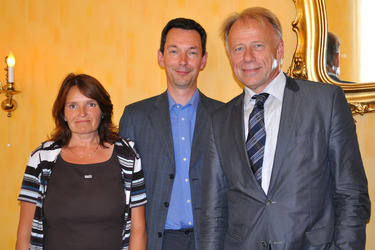 Uwe Sternbeck mit Gattin Anja, Jürgen Trittin
