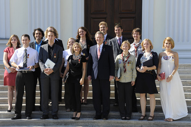 Jeanette Biedermann, Christian Wulff, Wolke Hegenbarth und weitere Verdienstkreuzempfänger