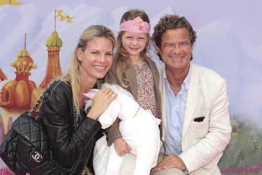 Florian Langenscheidt mit Lebensgefährtin Miriam Friedrich und Tochter Charlotte