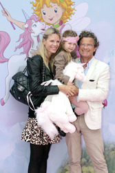 Florian Langenscheidt mit Lebensgefährtin Miriam Friedrich und Tochter Charlotte